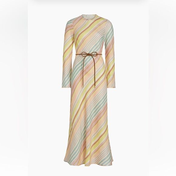 Zimmermann Halliday Striped Linen Maxi Dress size 0-2 NWT $750 - Picture 6 of 7